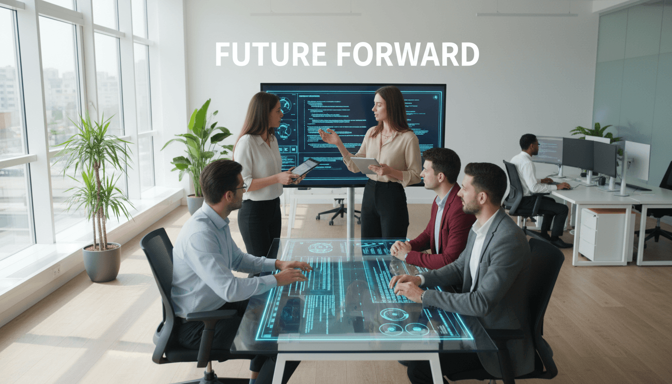 Team collaboration enhanced by AI and automation tools