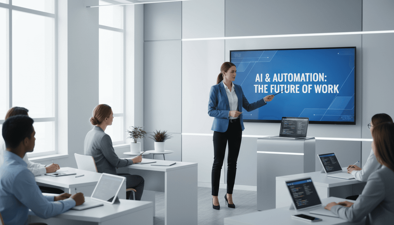 AAYD instructor teaching artificial intelligence and automation strategies in modern training environment